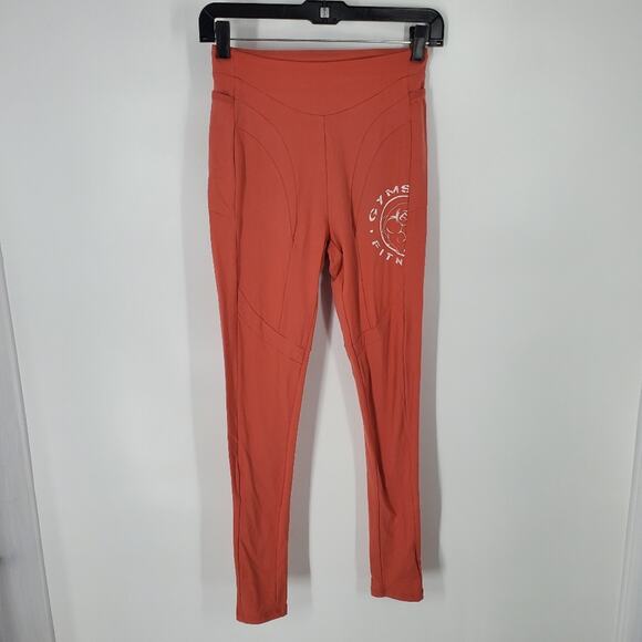 Gymshark Moroccan Brick White Fitness Legacy Leggings M - Picture 1 of 8